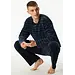 Schiesser heren pyjama badstof -Casual Nightwear - Donkerblauw