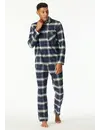 Schiesser Heren Flanellen Pyjama - Flanel - selected! Premium Warming