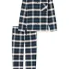 Schiesser Heren Flanellen Pyjama - Flanel - selected! Premium Warming