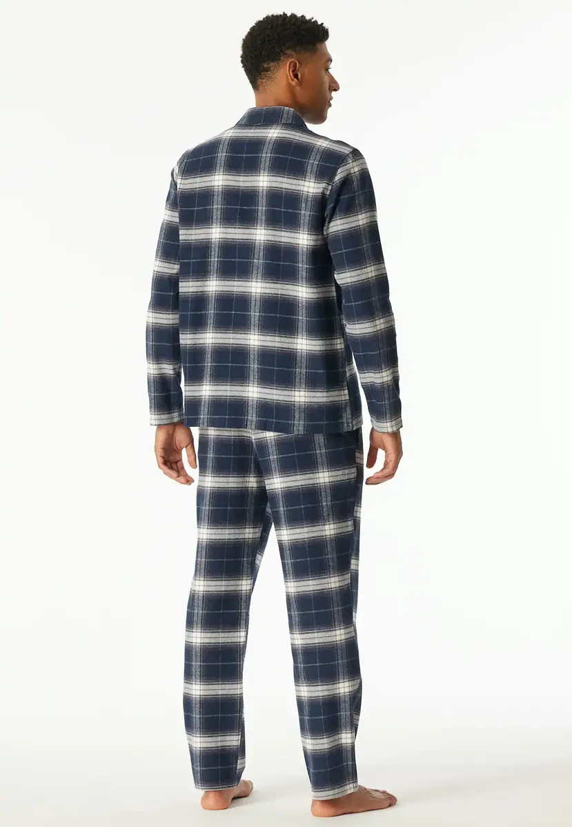 Schiesser Heren Flanellen Pyjama - Flanel - selected! Premium Warming