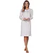 Pastunette Dames nachthemd katoen met lange mouwen - Wit - 100% katoenen nachtjapon dames - Copy - Wit