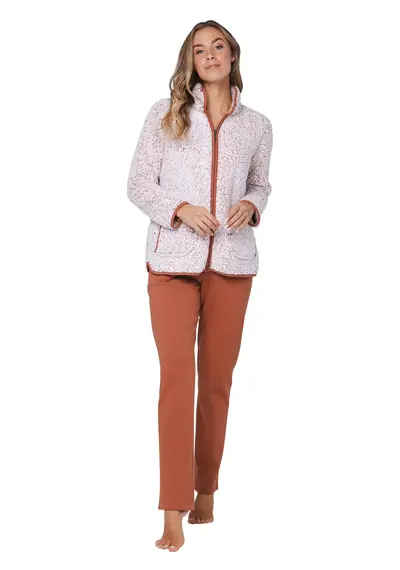 Pastunette Teddy Huispak Dames Fleece - Bruin Pastunette Teddy Huispak Dames Fleece - Bruin