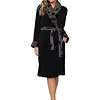 Pastunette dames Badjas - Zwart - Morning Gown
