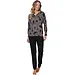 Pastunette dames pyjama lange mouwen - Zwart - Zwart