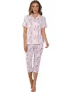 Pastunette dames capri pyjama - Shortama -  Breeze