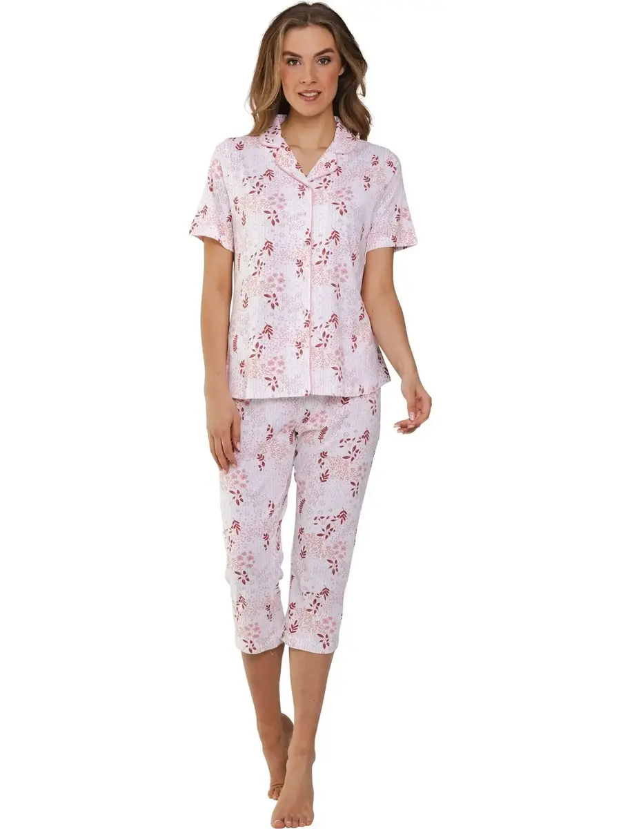 Pastunette dames capri pyjama - Shortama -  Breeze