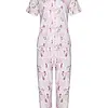 Pastunette dames capri pyjama - Shortama -  Breeze
