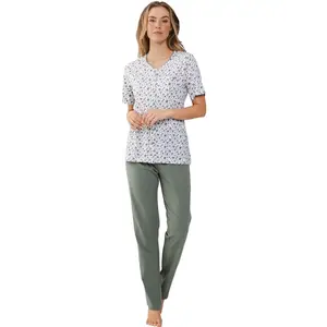 Pastunette dames pyjama korte mouwen - Green Breeze
