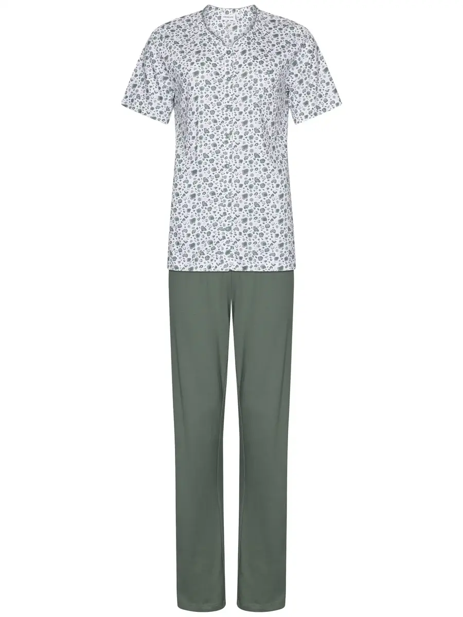 Pastunette dames pyjama korte mouwen - Green Breeze