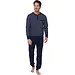 Pastunette Heren katoenen pyjama met lange mouwen - Linear Blauw - Donkerblauw