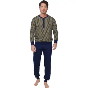 Pastunette Heren katoenen pyjama met lange mouwen - Adventure