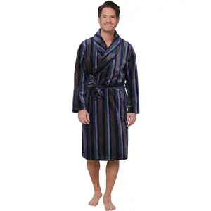 Pastunette Fleece heren badjas - 115CM - DonkerBlauw Pastunette Fleece heren badjas - 115CM - DonkerBlauw