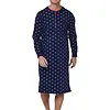 Pastunette Heren Nachthemd - Donkerblauw met print