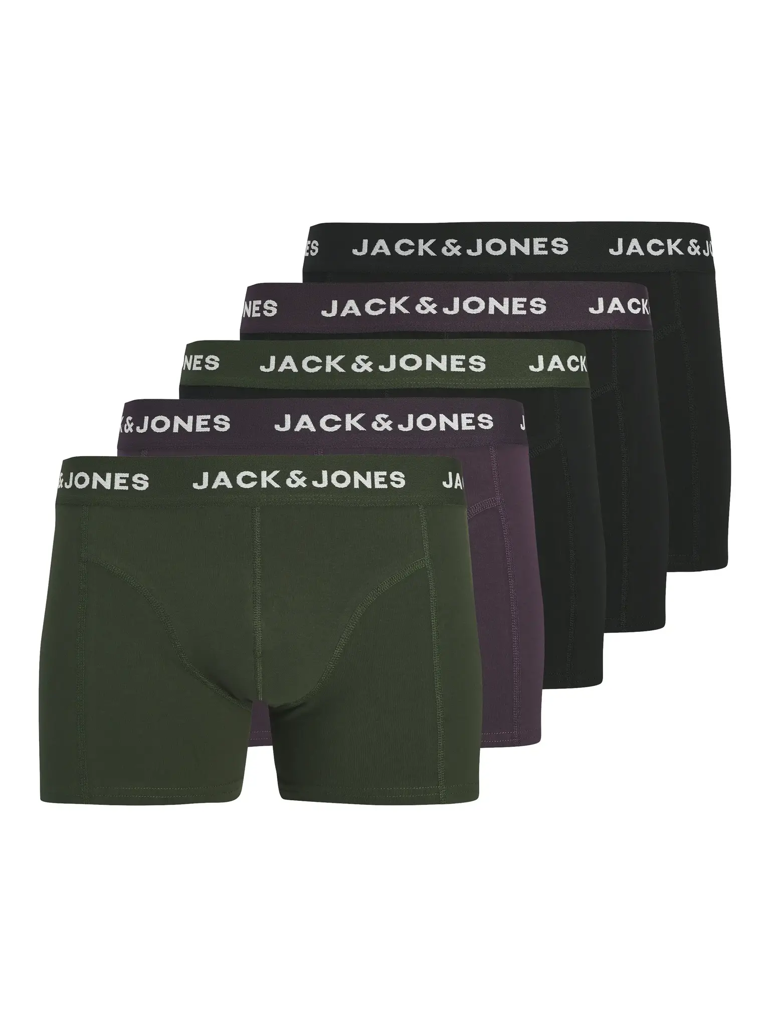 Jack & Jones 5-Pack heren boxershort - Plum perfect - Paars