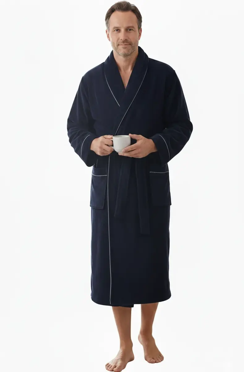 Paul Hopkins heren Fleece Badjas - Sjaalkraag Paul Hopkins heren Fleece Badjas - Sjaalkraag