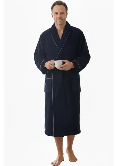 Paul Hopkins heren Fleece Badjas - Sjaalkraag Paul Hopkins heren Fleece Badjas - Sjaalkraag