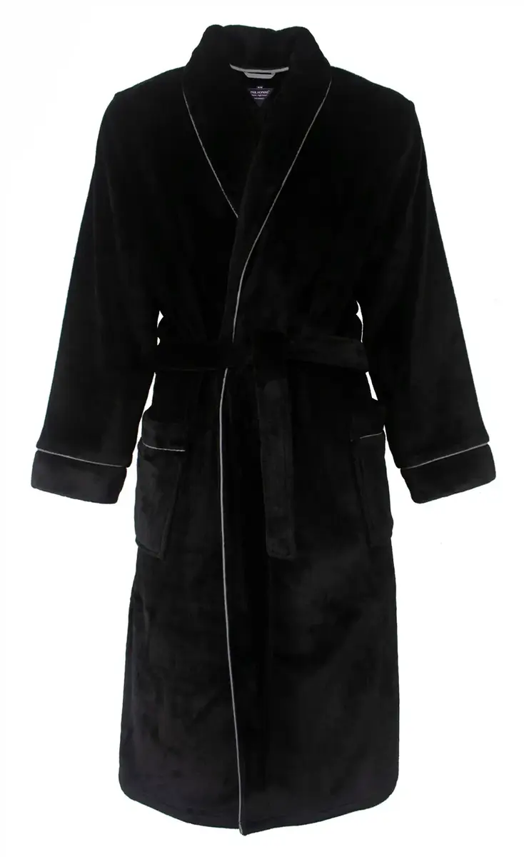 Paul Hopkins heren Fleece Badjas - Sjaalkraag Paul Hopkins heren Fleece Badjas - Sjaalkraag