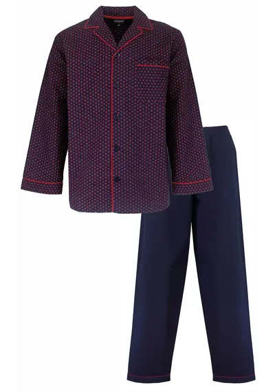 Paul Hopkins heren pyjama doorknoop - Knoopsluiting Paul Hopkins heren pyjama doorknoop - Knoopsluiting