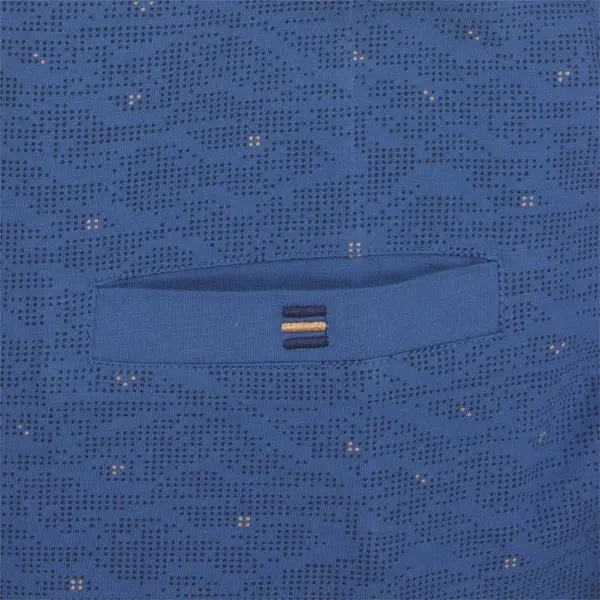 M.E.Q. Heren pyjama lange mouwen katoen - Winter blue M.E.Q. Heren pyjama lange mouwen katoen - Winter blue