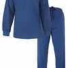 M.E.Q. Heren pyjama lange mouwen katoen - Winter blue