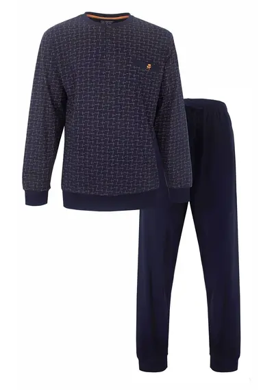Paul Hopkins pyjama heren lange mouw - Donkere ruit Paul Hopkins pyjama heren lange mouw - Donkere ruit