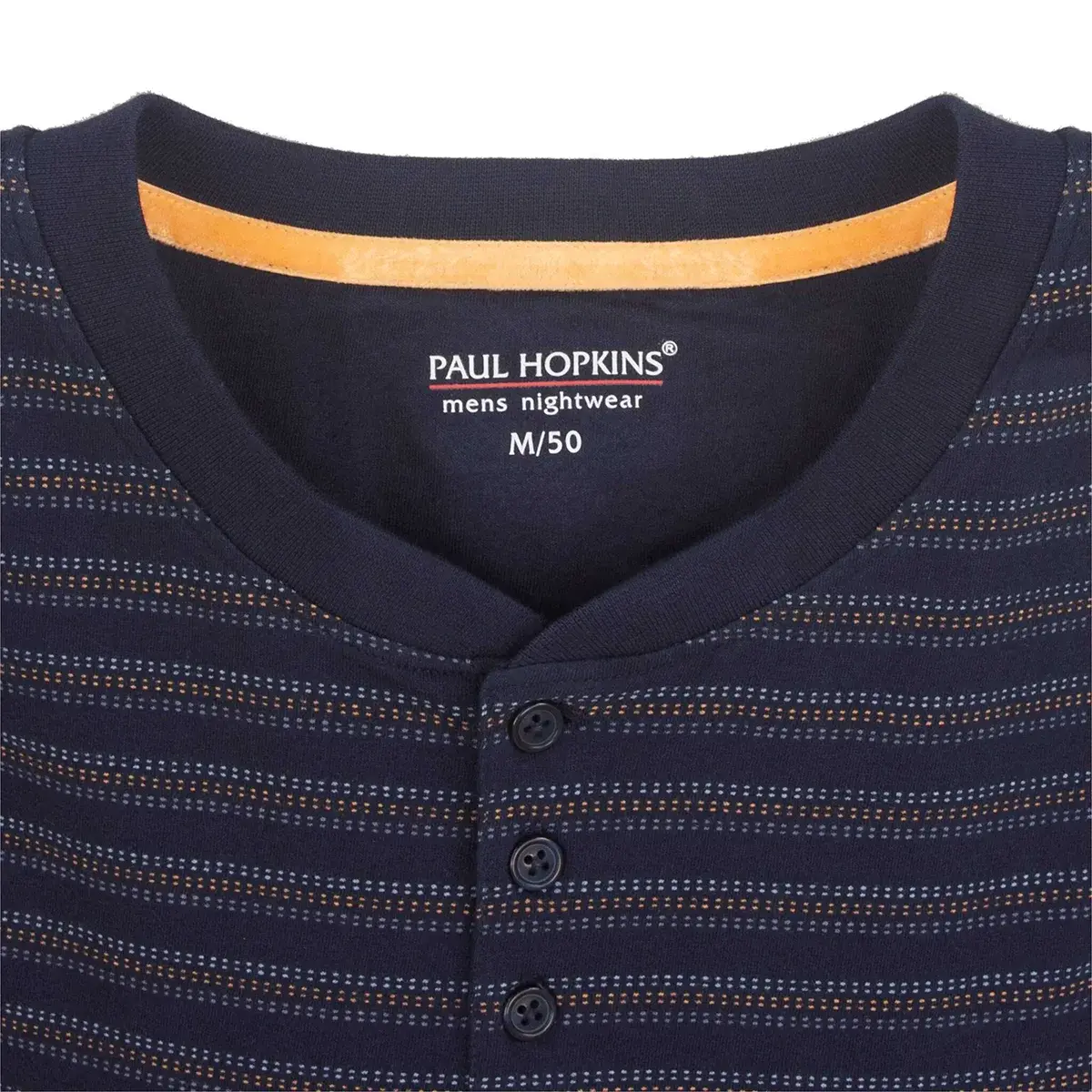 Paul Hopkins Heren shortama Knoopsluiting - Katoen - Donkerblauw Paul Hopkins Heren shortama Knoopsluiting - Katoen - Donkerblauw