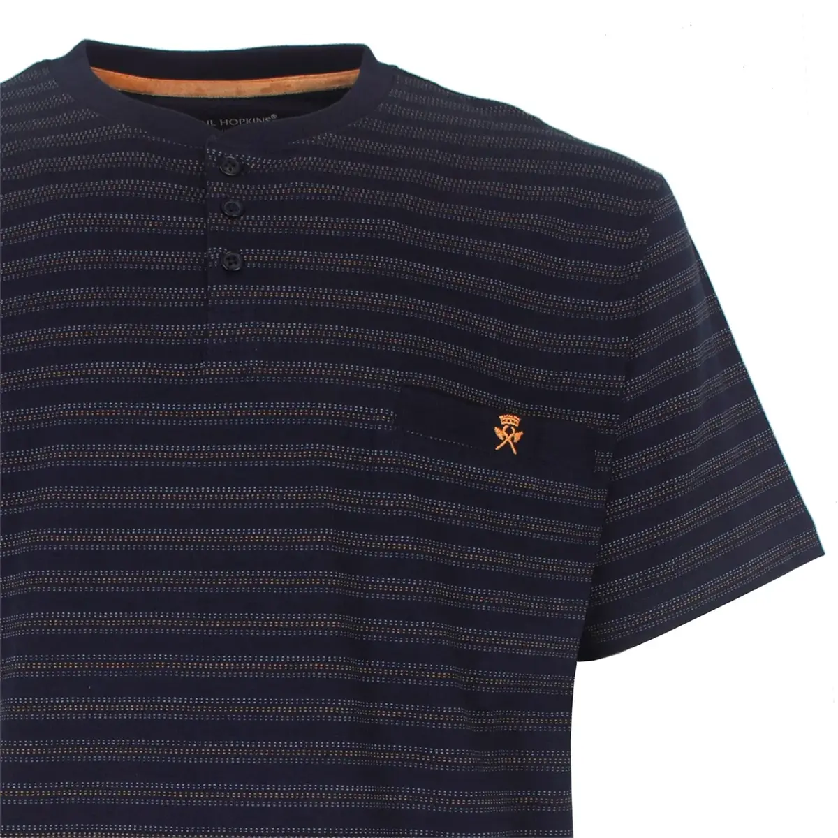 Paul Hopkins Heren shortama Knoopsluiting - Katoen - Donkerblauw Paul Hopkins Heren shortama Knoopsluiting - Katoen - Donkerblauw