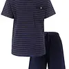 Paul Hopkins Heren shortama Knoopsluiting - Katoen - Donkerblauw