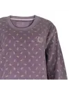 Tenderness dames pyjama Velours - Lila Flower - Warme winter pyjama - Teddy
