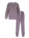 Tenderness dames pyjama Velours - Lila Flower - Warme winter pyjama - Teddy