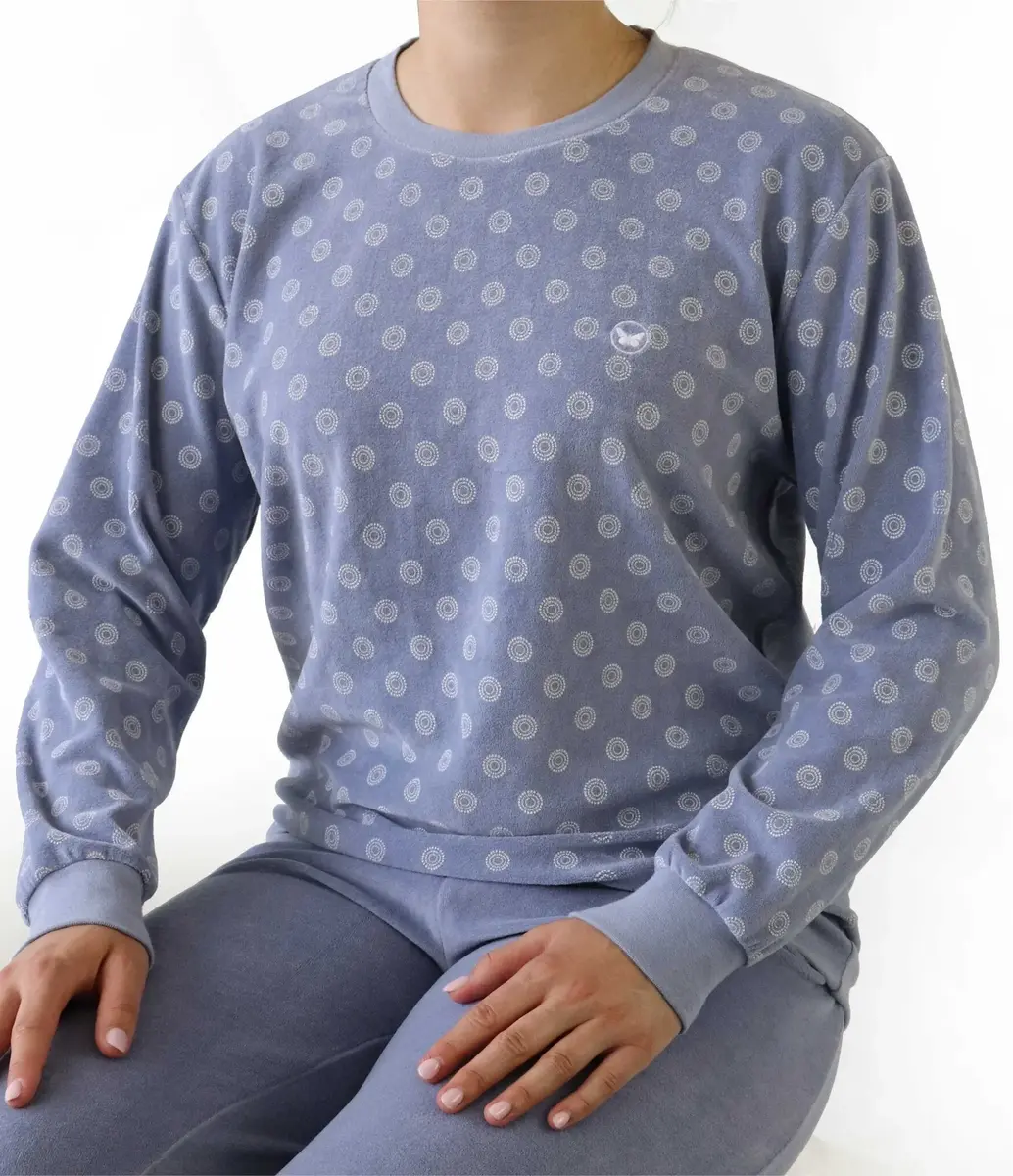 Tenderness dames pyjama Velours - Lila Circle Tenderness dames pyjama Velours - Lila Circle