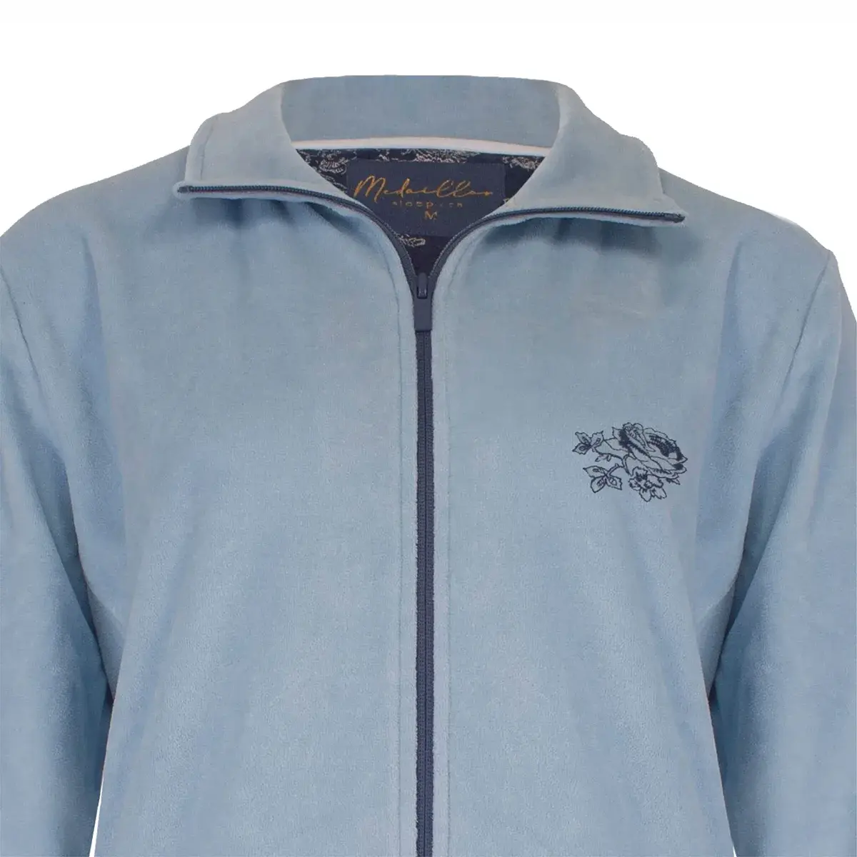 Medaillion dames huispak Velours - Chique Blue - Warm winter 2-delig huispak - lounge pak dames - Copy Medaillion dames huispak Velours - Chique Blue - Warm winter 2-delig huispak - lounge pak dames - Copy