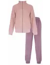 Tenderness dames huispak Velours - Winter pink - Warm winter 2-delig huispak - lounge pak dames - Copy