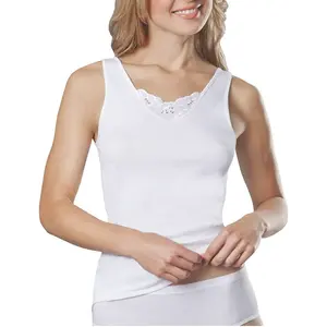 Conta kanten dames hemd katoen - 167 - Vrouwen singlet - 100% katoen - Naadloos - Copy Conta kanten dames hemd katoen - 167 - Vrouwen singlet - 100% katoen - Naadloos - Copy