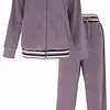 Irresistible dames huispak velours- Lila stripe - Warm 2-delig huispak  - Copy