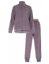Irresistible dames huispak velours- Lila stripe - Warm 2-delig huispak  - Copy