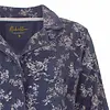 Medaillion dames velours pyjama doorknoop - Winter Flower - Warme zachte pyjama