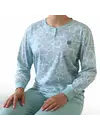 Tenderness dames pyjama Tricot lange mouw - Aqua blue