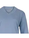 Medaillion katoenen dames pyjama lange mouw - Blue