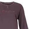 Medaillion katoenen dames pyjama lange mouw - Ton sur ton