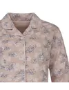 Tenderness dames pyjama - Doorknoop knoopsluiting - Beige