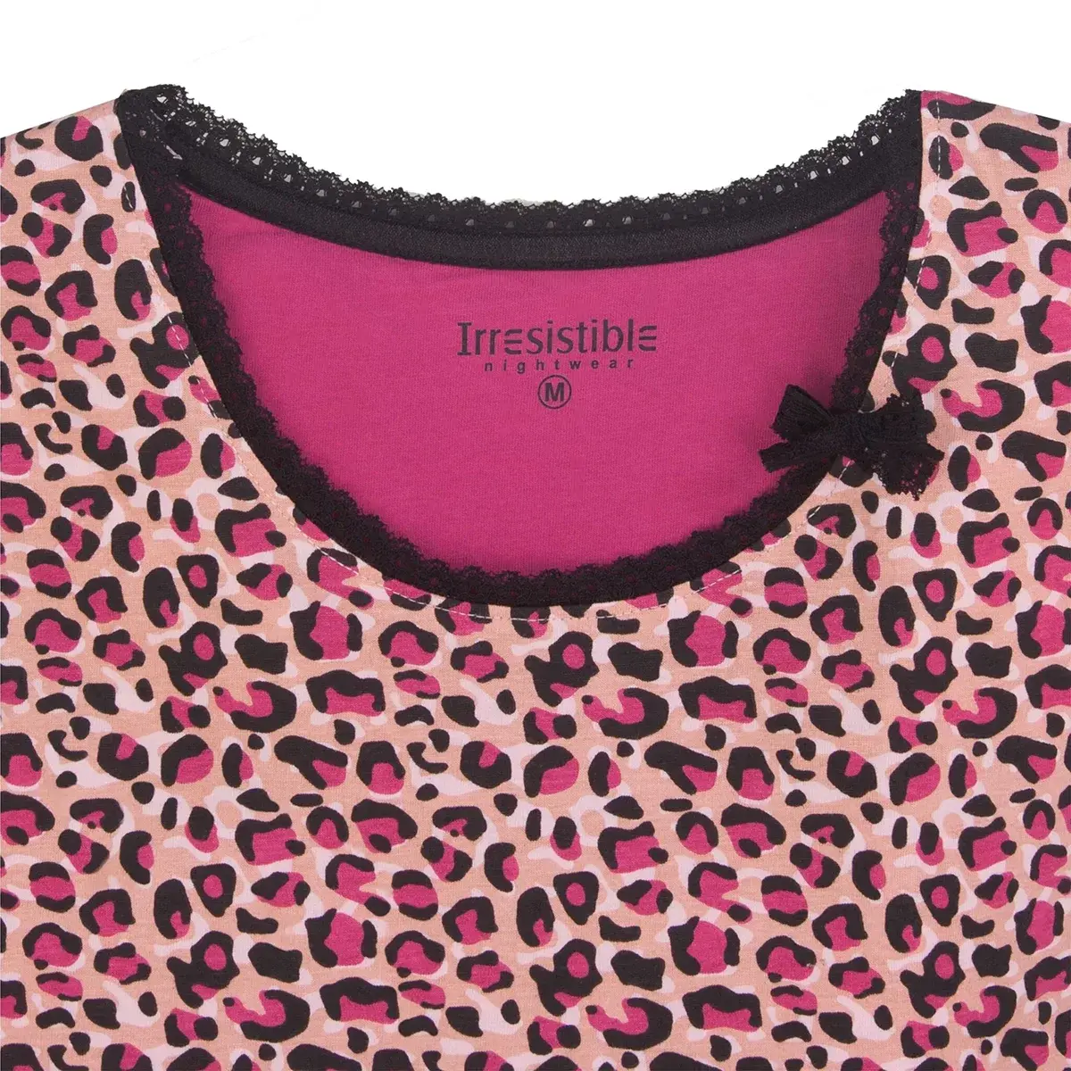 Irresistible dames nachthemd - Pink Panter - Katoen - Lange mouwen - 100% katoenen nachtjapon lange mouw Irresistible dames nachthemd - Pink Panter - Katoen - Lange mouwen - 100% katoenen nachtjapon lange mouw