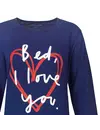 Temptation dames nachthemd lange mouw "I love you"
