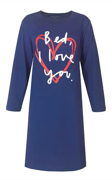 Temptation dames nachthemd lange mouw "I love you" Temptation dames nachthemd lange mouw "I love you"