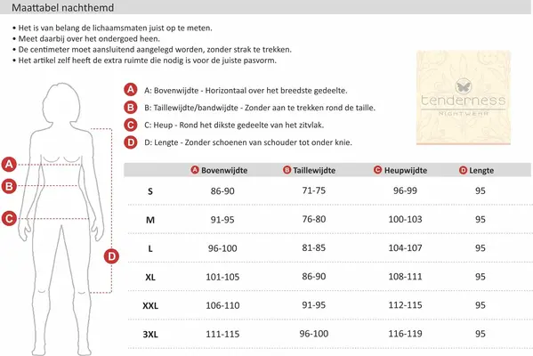 Tenderness dames nachthemd lange mouw - Aqua blue Tenderness dames nachthemd lange mouw - Aqua blue