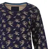 Medaillon dames nachthemd lange mouw - Dark Blue