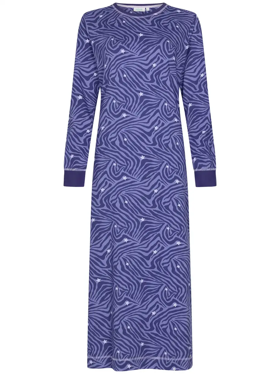 Rebelle dames nachthemd lange mouw - Extra lang - Paars