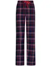 Rebelle dames pyjama Flanel -Donker Blauw - 100% katoenen pyjama met knoopsluiting en lange mouwen