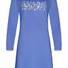 Rebelle dames nachthemd lange mouw -Blauw