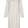 Pastunette Dames nachthemd katoen met lange mouwen - Wit - 100% katoenen nachtjapon dames - Copy